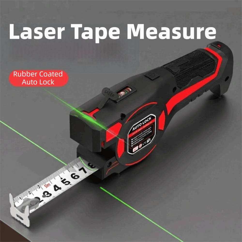 Industrial Laser Distance Sensor - 3-in-1 Laser-Messband Einziehbares Wiederaufladbares Digitales Messband