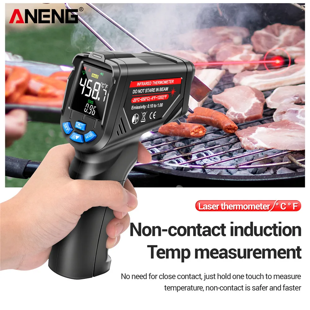 Industrial Laser Thermometer Gun - Sensorpistolen-Temperaturmessgerät für industrielle Prüfung von Fußbodenheizungsrohren