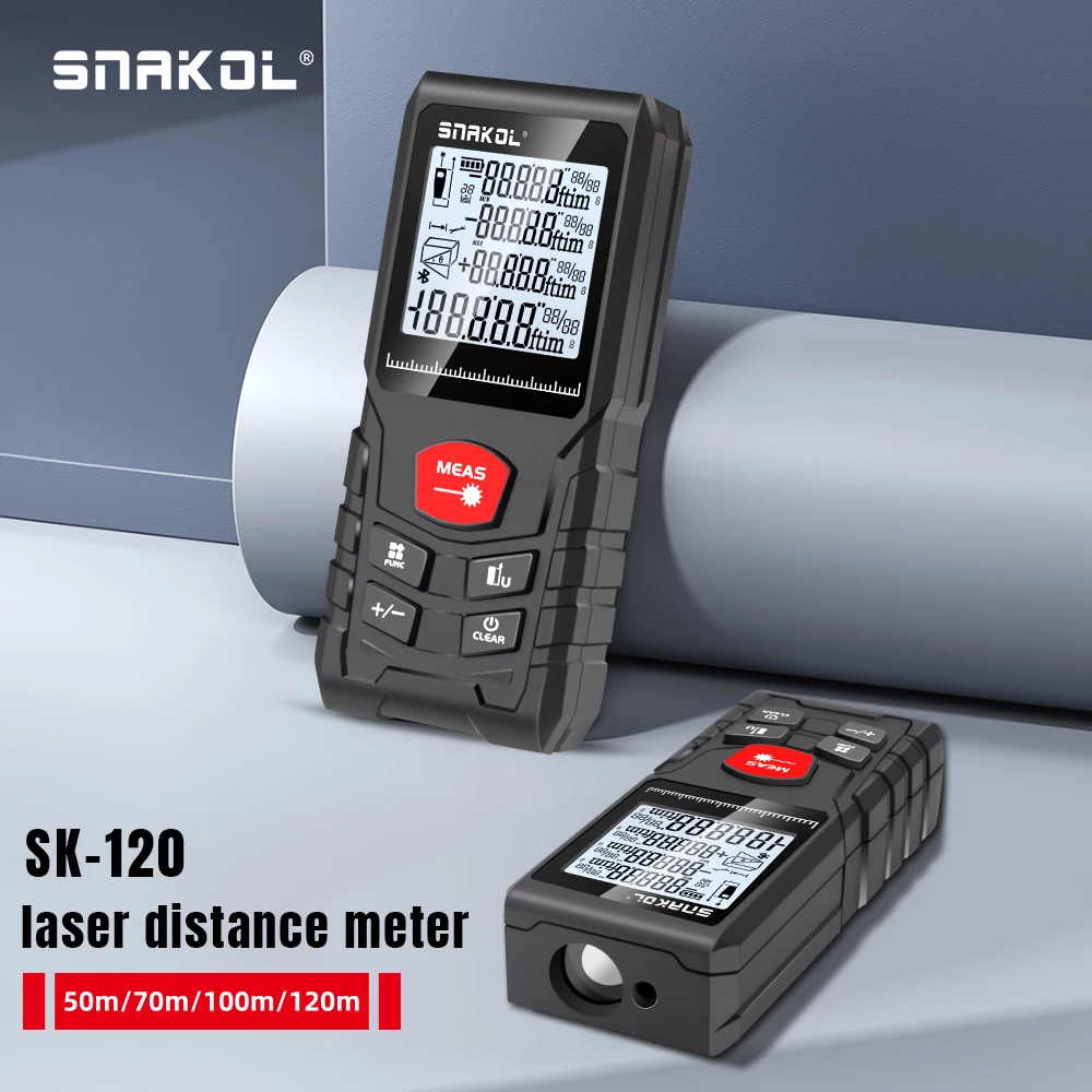 Stanley Tape 25Ft - SNAKOL SK-120 Digitaler Laser-Entfernungsmesser 50m/70m/100m/120m -