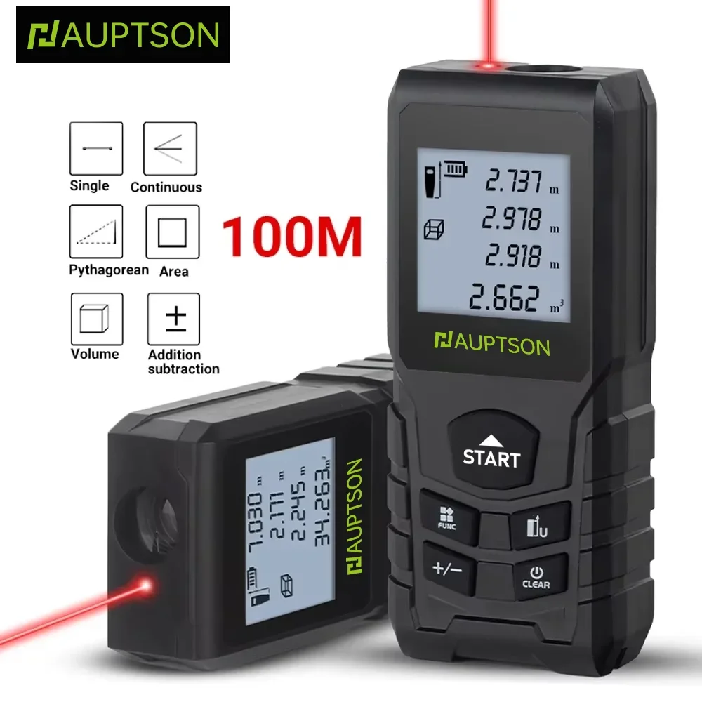 Industrial Laser Rangefinder - HAUPTSON 70/100M Laser-Entfernungsmesser Entfernungsmesser Entfernungsmesser Laserband