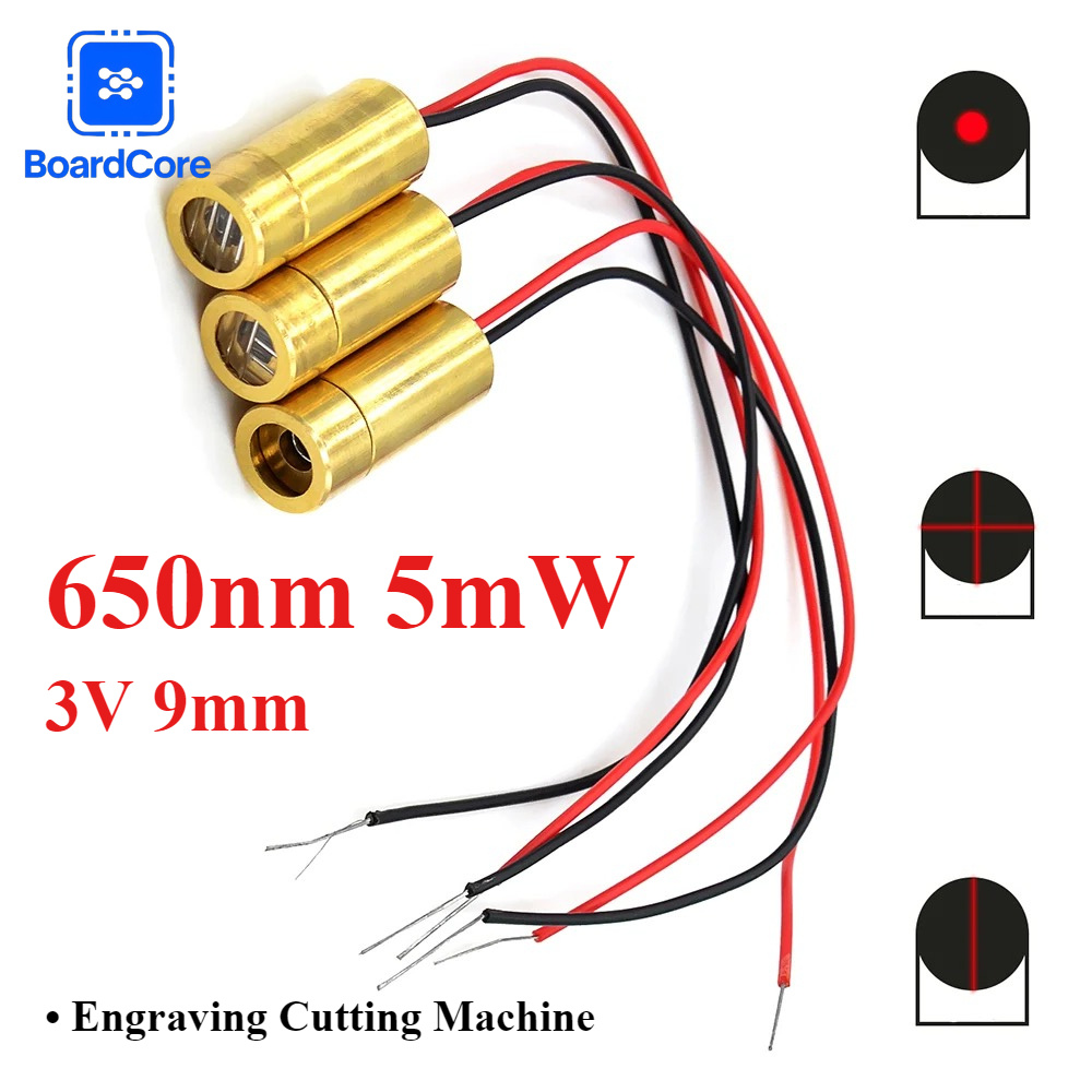 Industrial Laser Line Generator - Mini 650nm 5mW Roter Laserkopf 3V