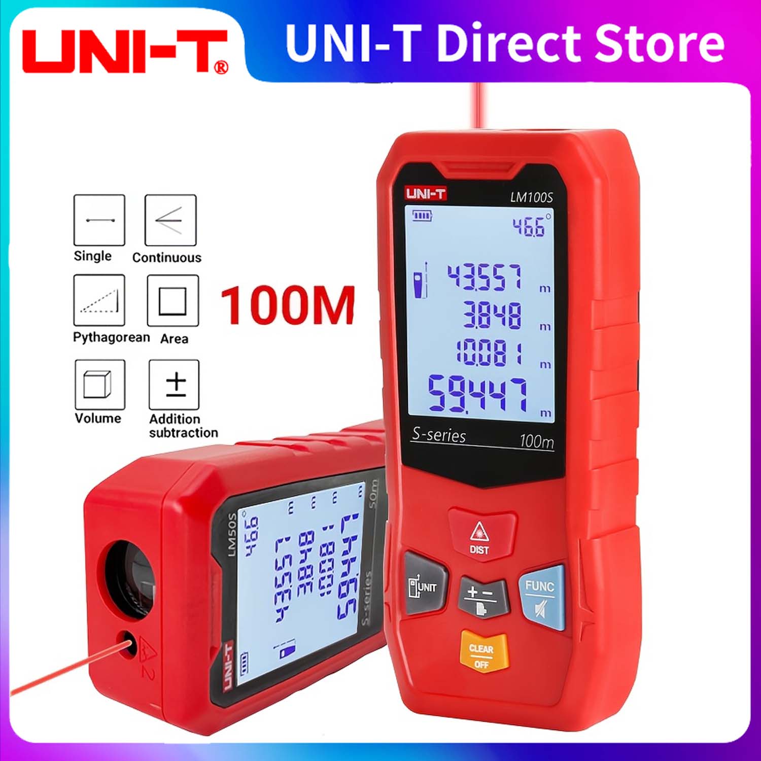 Industrial Laser Rangefinder - EINHEIT Laser-Entfernungsmesser LM40S/60S/100S 40M Entfernungsmesser Entfernungsmesser