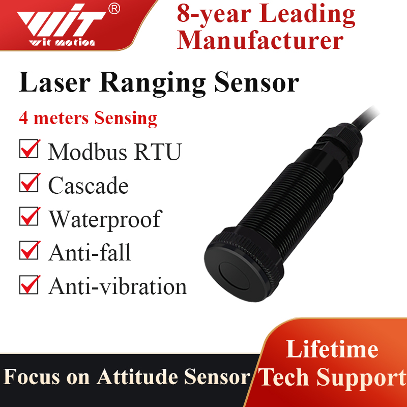 Industrial Laser Distance Sensor - WT53R Time-of-Flight (ToF) Laser-Entfernungssensor-Modul, VL53L1X Reichweite
