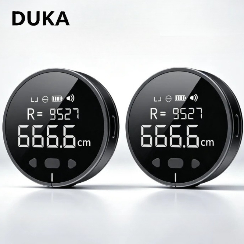 Industrial Laser Distance Sensor - DUKA Q Digitaler Laser-Entfernungsmesser mit HD-LCD-Bildschirm,