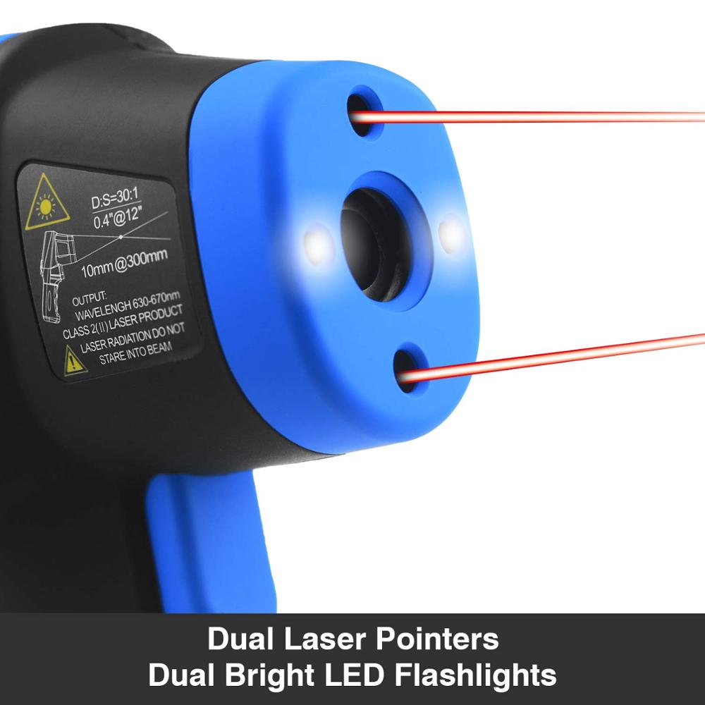-50 ℃ bis 1500 ℃ Laser thermom – Industrial Laser Thermometer Gun Bewertung und Preis