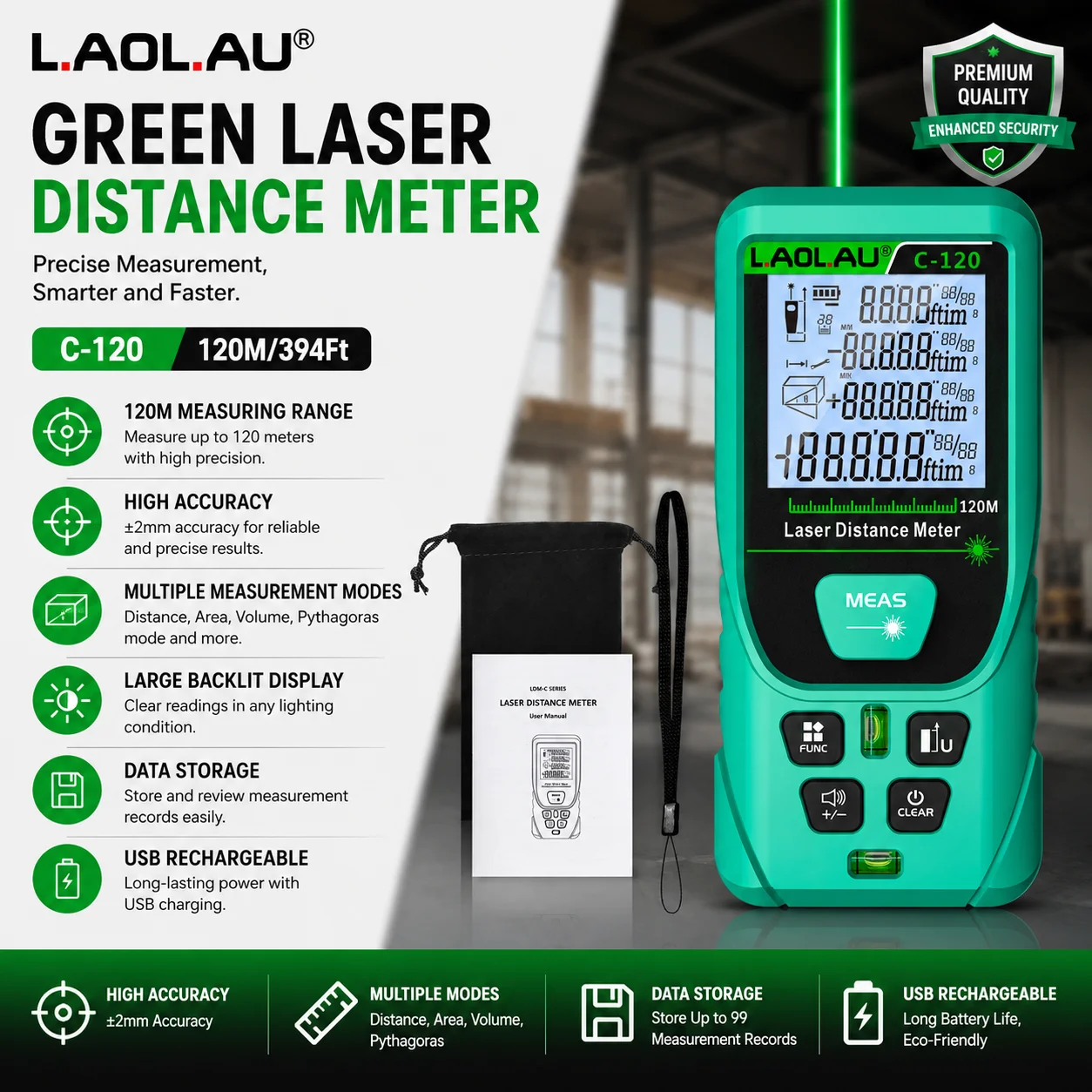 LAOLAU Digitaler Laser-Entfern – Industrial Laser Rangefinder Bewertung und Preis
