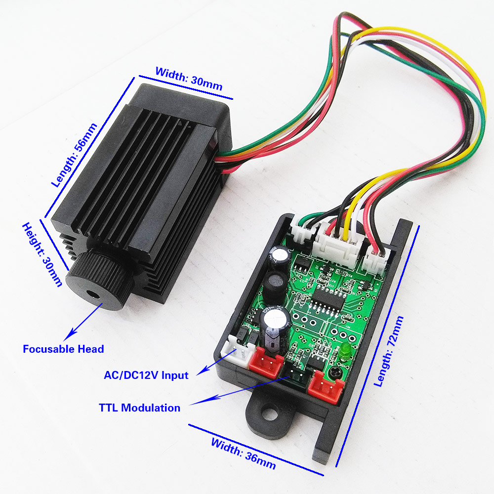 532 nm 200 mW fokussierbares g – Diode Laser Module Bewertung und Preis